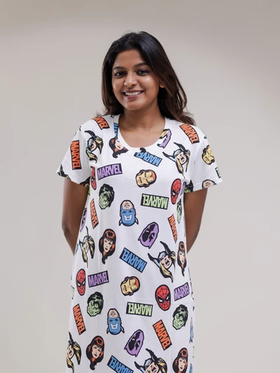 The Marvel Edit – Cotton Lounge Dress