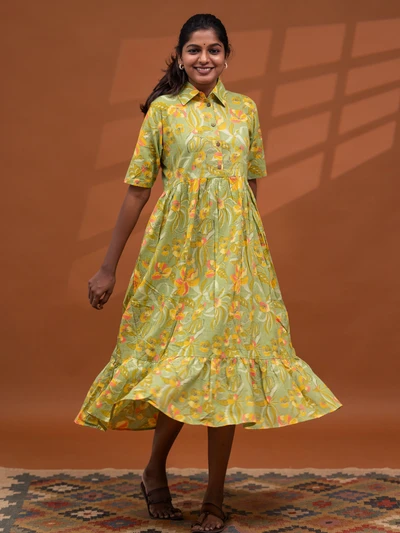Lime Meadow Muse Dress