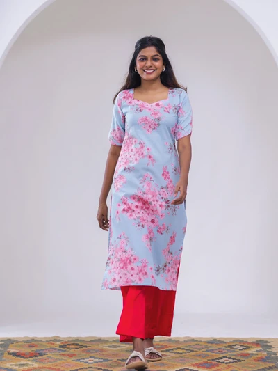 Petal Pink Cotton Candy Mist Kurta