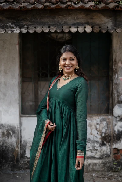 Emerald Alia Kurta with Dupatta Festive Set