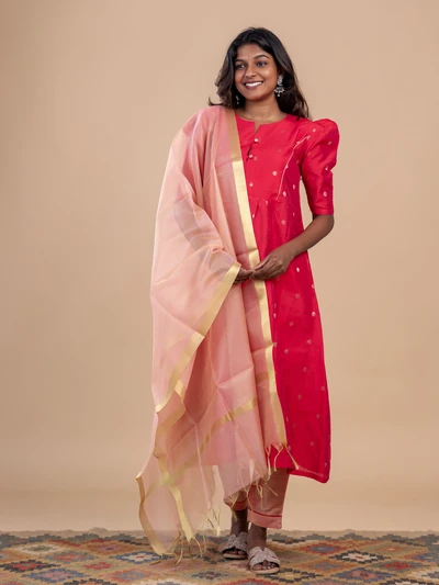 Berry Pink Festive Suit Set