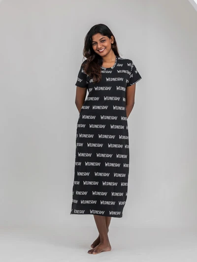 Wednesday - Cotton Lounge Dress
