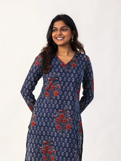 Neelam Meadow Patchwork Kurta
