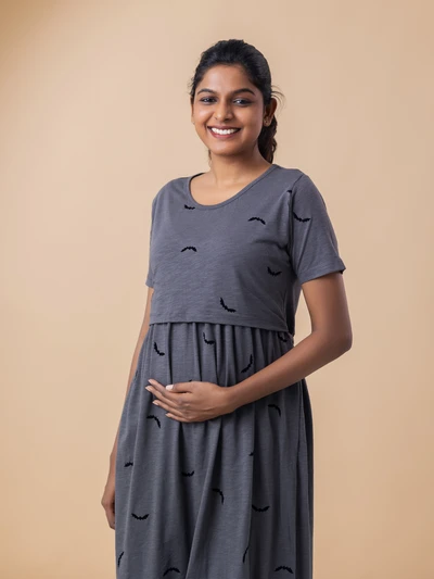 Batman - Cotton Maternity Lounge Dress