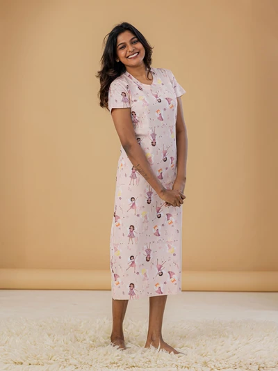 Pink Tinker Bell - Cotton Lounge Dress
