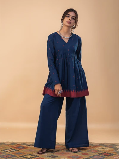 Neela Vaira Peplum Co-ord Set