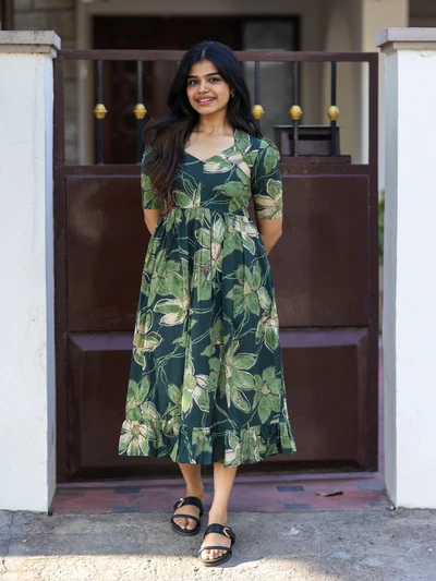 Emerald Green Maternity Dress