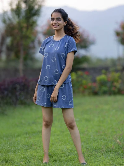 Shorts-Breezy Blue Soft Cotton
