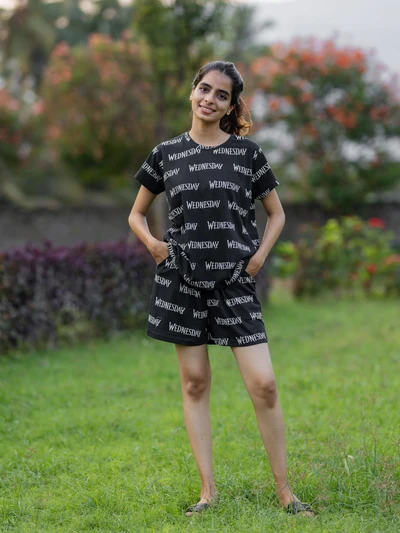 T-Shirt-Wednesday Black Soft Cotton