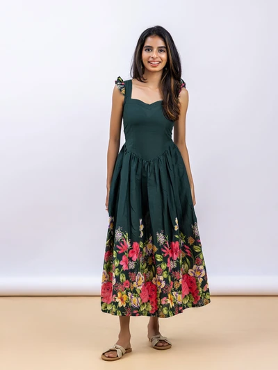 Forest Charm Floral Dress