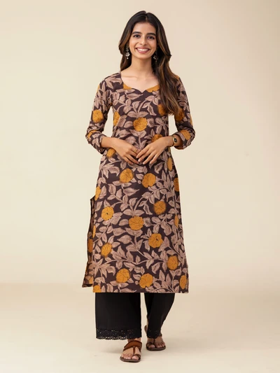 Marigold Floral Kurta