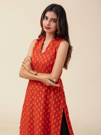Rosebud Cotton Kurta