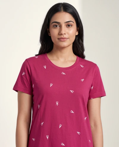 Pink Scorpion- Cotton Lounge Dress
